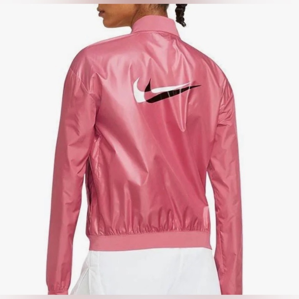 VGUC- Nike Swoosh ‘Run’ Lightweight Snap Front Running Jacket